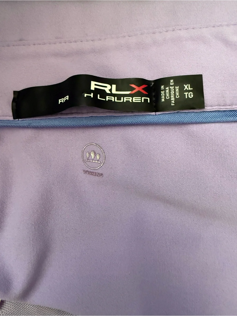 RLX Ralph Lauren Men's Performance Light Purple Short-Sleeve Golf Polo